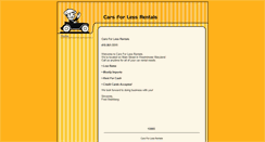 Desktop Screenshot of carsforlessrentals.net